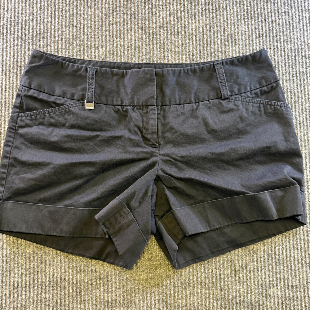 Express Design Studio Womens Shorts Black Size 8 Dress Casual Cuffed